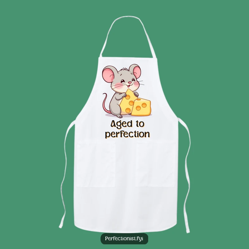 Funny Cheese Mouse Apron - Cook with Cheesy Delight