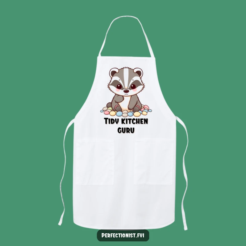 Funny Badger Apron - Cook with Tidy Precision!