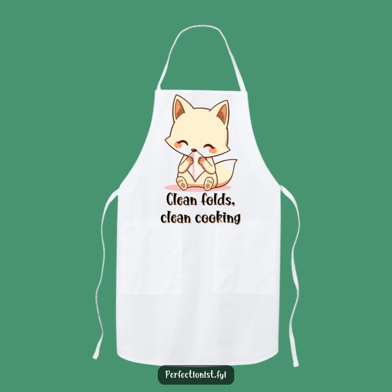 Funny Fox Apron - Cook with Dapper Precision!