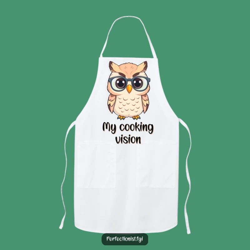 Funny Owl Polishing Apron: Kitchen Wisdom & Humor, Ideal Funny Gift