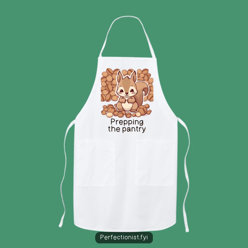 Funny Squirrel Apron - Chef Squirrel Organizer, The Tastiest Funny Gift for Kitchen Wizards!