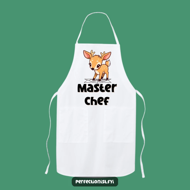 Funny Deer Chef Apron: Cute Character Planning, Stylish & Hilarious Cooking Gift!