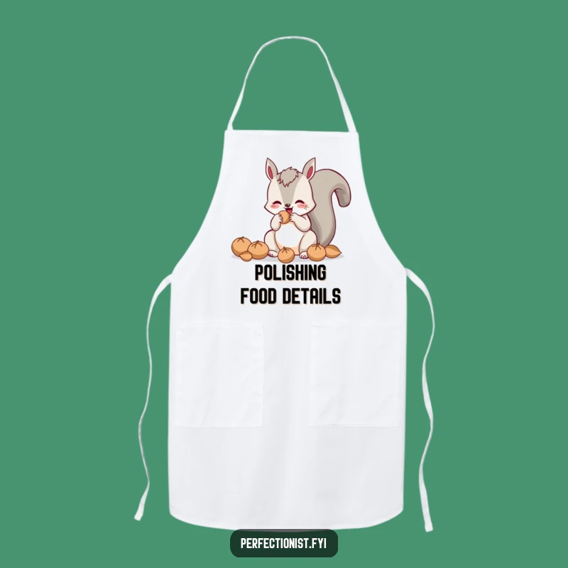 Funny Polishing Squirrel Apron: Cook with Hilarious Nutty Precision!