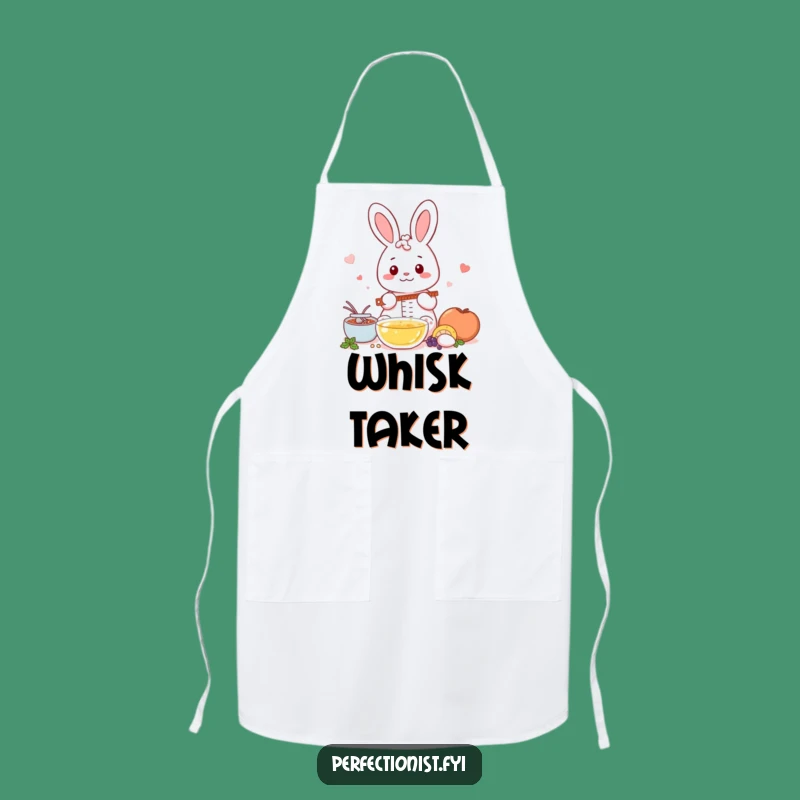 Funny Kawaii Rabbit Apron: Accurate Baker Rabbit, Culinary Funny Gift