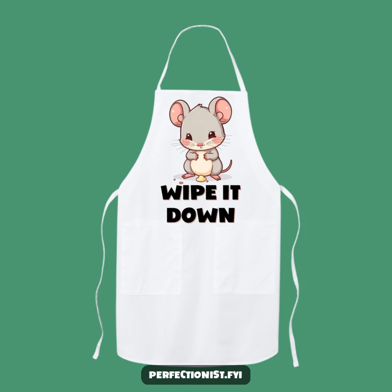 Funny Kawaii Mouse Apron: Cook and Clean with Hilarious Precision!