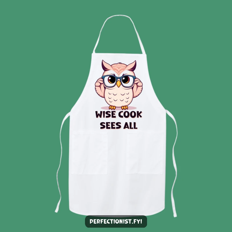 Funny Owl Scholar's Apron: The Perfect Gift for Wise Cooks