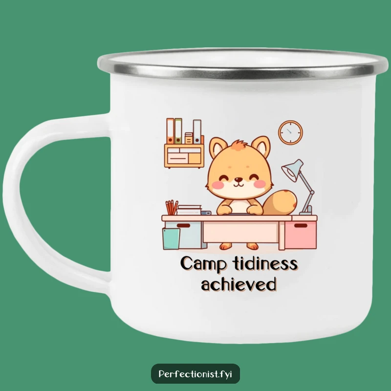 Funny Organized Desk Animal Camping Mug: For the Tidy Adventurer, Hilarious Funny Gift