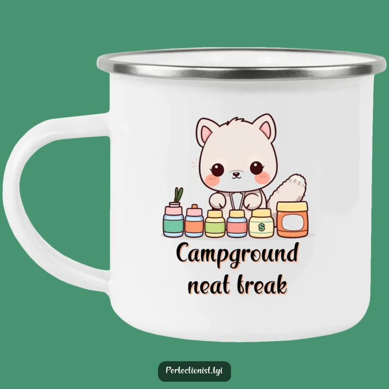 Funny Camping Mug: Alignment Animal - Hilarious Outdoor Gift for the Tidy Adventurer!