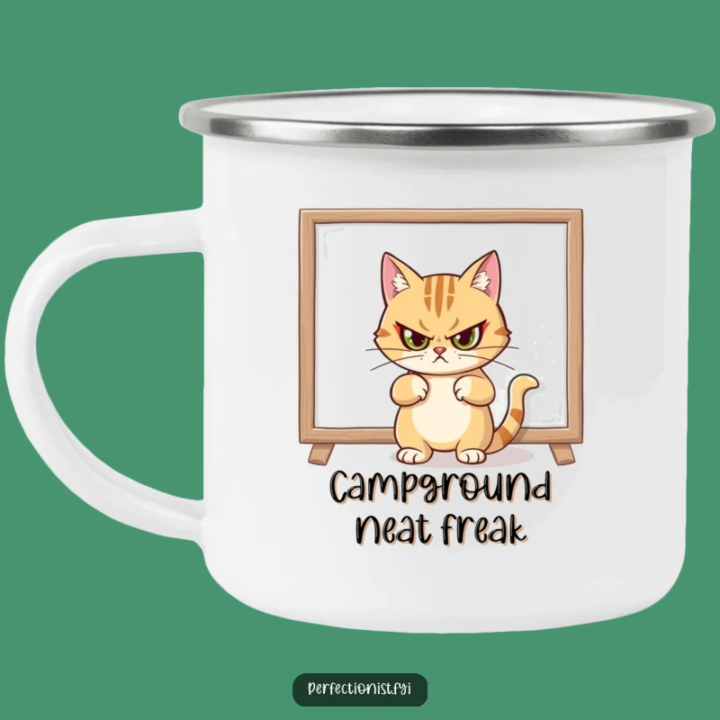 Funny Cat Decorator Camping Mug, Stylish Outdoor Companion