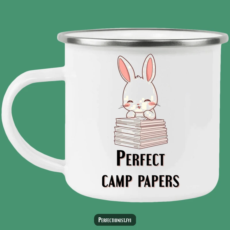 Funny Rabbit Enamel Mug: The Perfect Gift for Outdoorsy Organizers