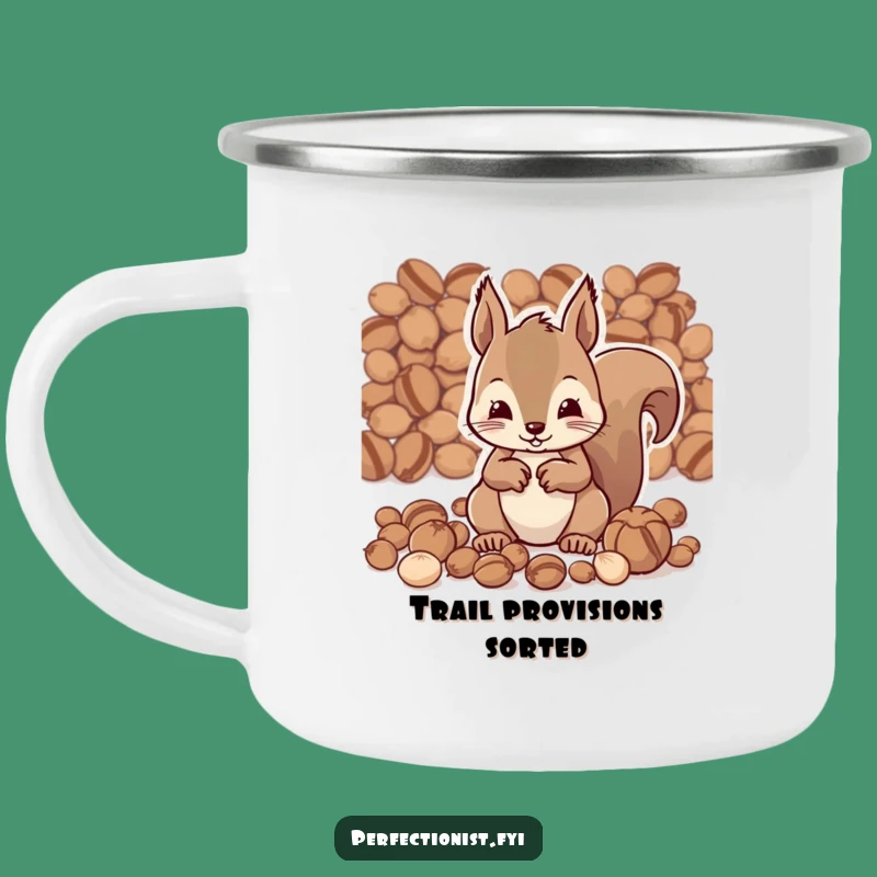 Funny Squirrel Camping Mug - Trail Organizer Squirrel, The Perfect Funny Gift for Outdoor Nuts!