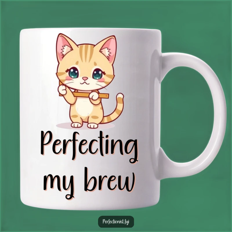 Funny Cat Frame Mug: Tidy Feline's Correction, Perfect Funny Gift for Neat Freaks!