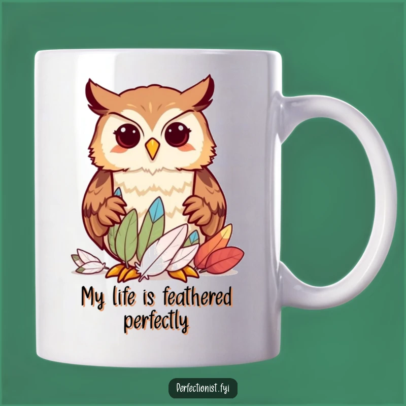 Funny Owl Organizer Mug: Perfect Gift for Tidy Bird Lovers Who Sort Everything