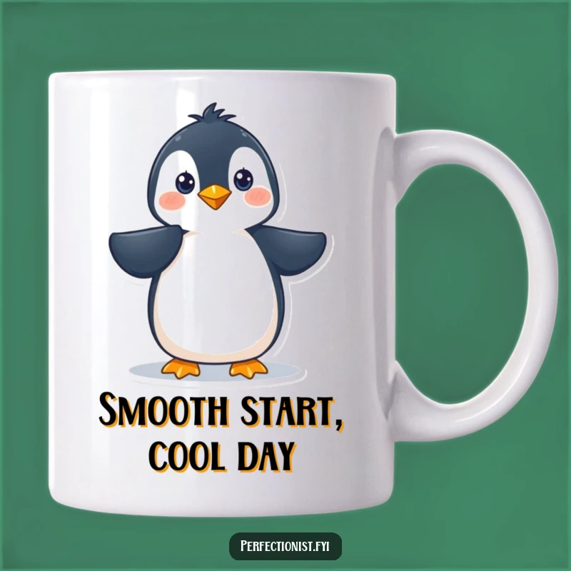 Funny Penguin Feather Smoothing Mug: Perfect Gift for Precise and Posh Pals