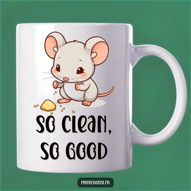 Funny Mouse Dust Master Mug - Hilarious Gift for Clean Freaks