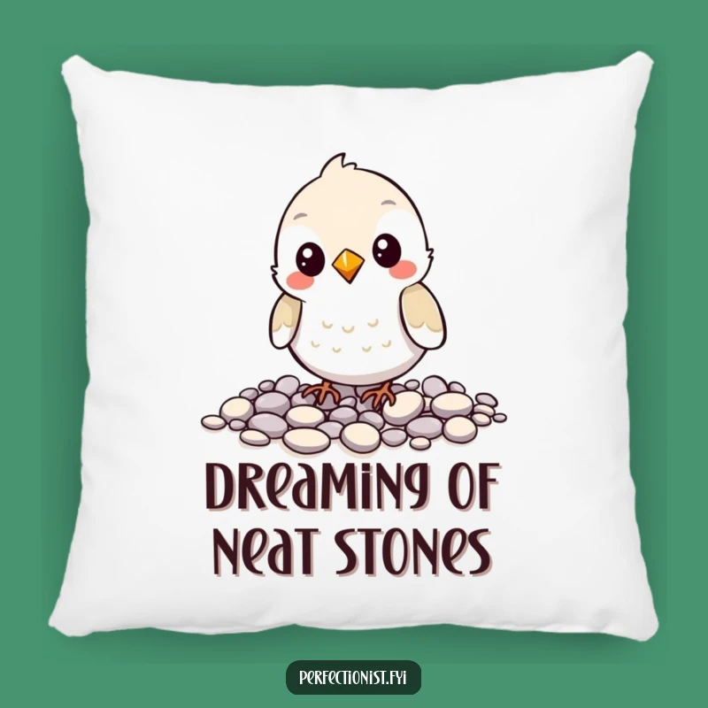 Funny Bird Pebble Pal Pillow - Comfy & Cozy Humorous Gift
