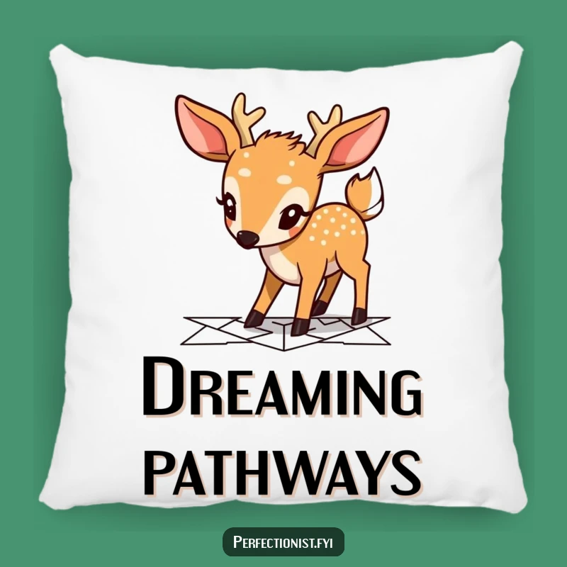 Funny Deer Planning Pillow: Cute Character Cushion, Snuggly & Hilarious Home Decor Gift!