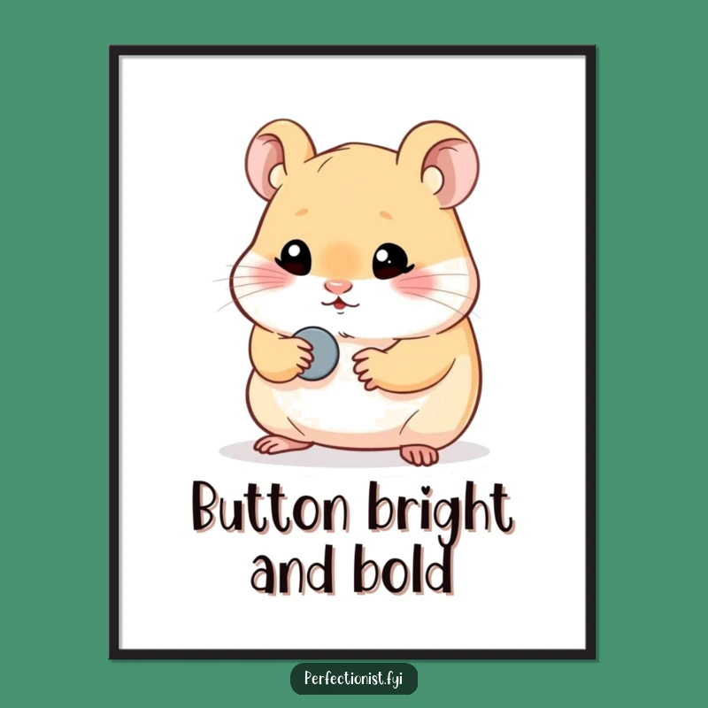 Funny Hamster Digital Print - Frame Polished Humor in Your Home!