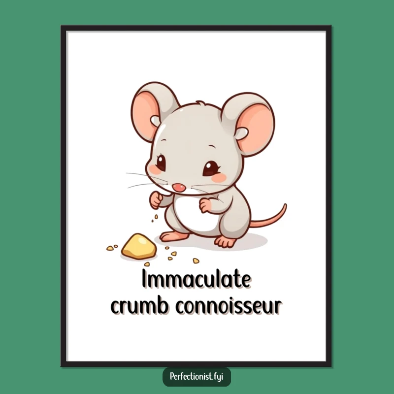 Funny Mouse Dust Art Digital Print - Instant Humorous Decor