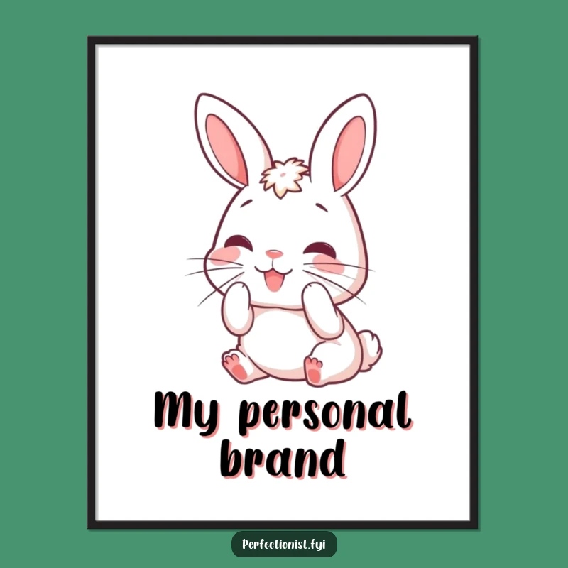Funny Rabbit Whisker Art Print - Instant Humorous Decor for Your Walls