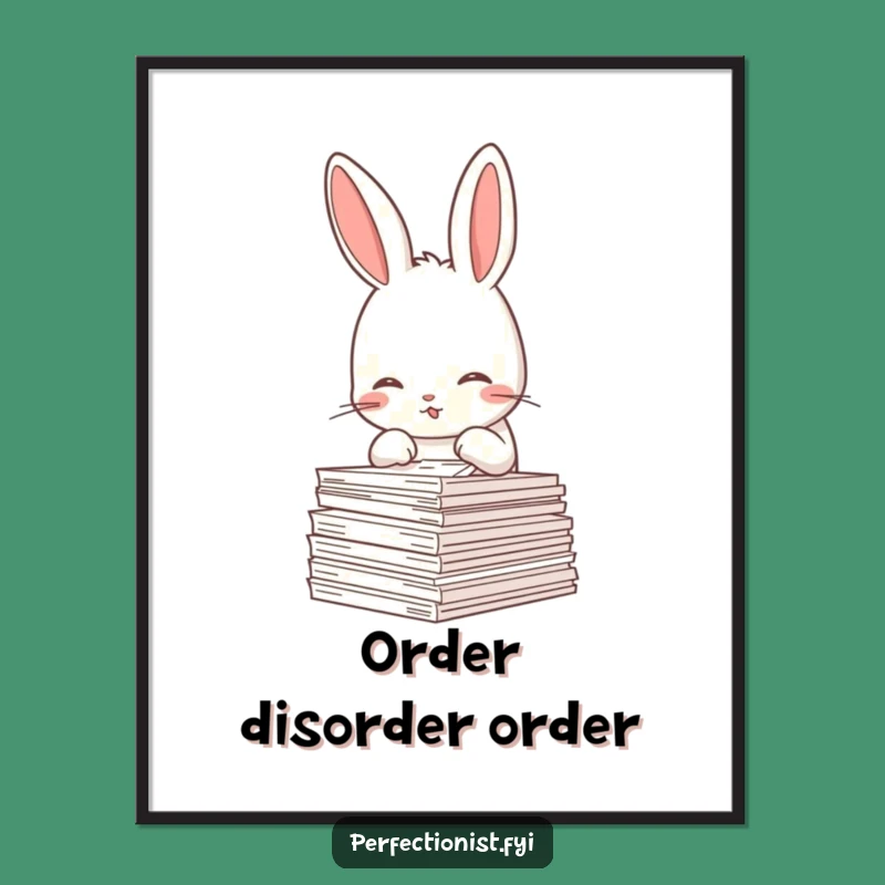 Funny Rabbit Digital Art: The Perfect Gift for a Meticulously Decorated Home