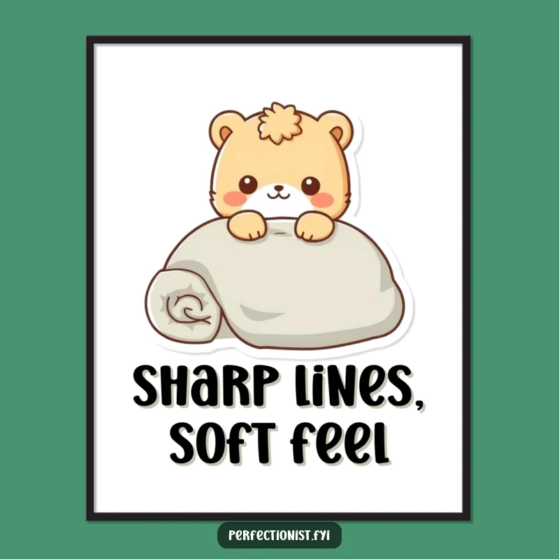 Funny Neat Freak Animal Digital Art: Decorate with Smooth Humor, Funny Gift