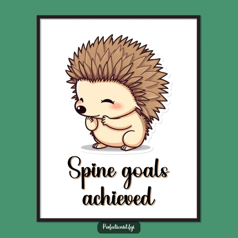 Funny Hedgehog Digital Art: Hilarious Grooming Decor for Neat Spaces