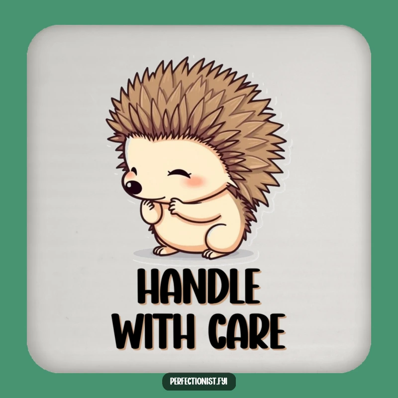 Funny Hedgehog Coasters: Protect Surfaces with Hilarious Grooming Charm