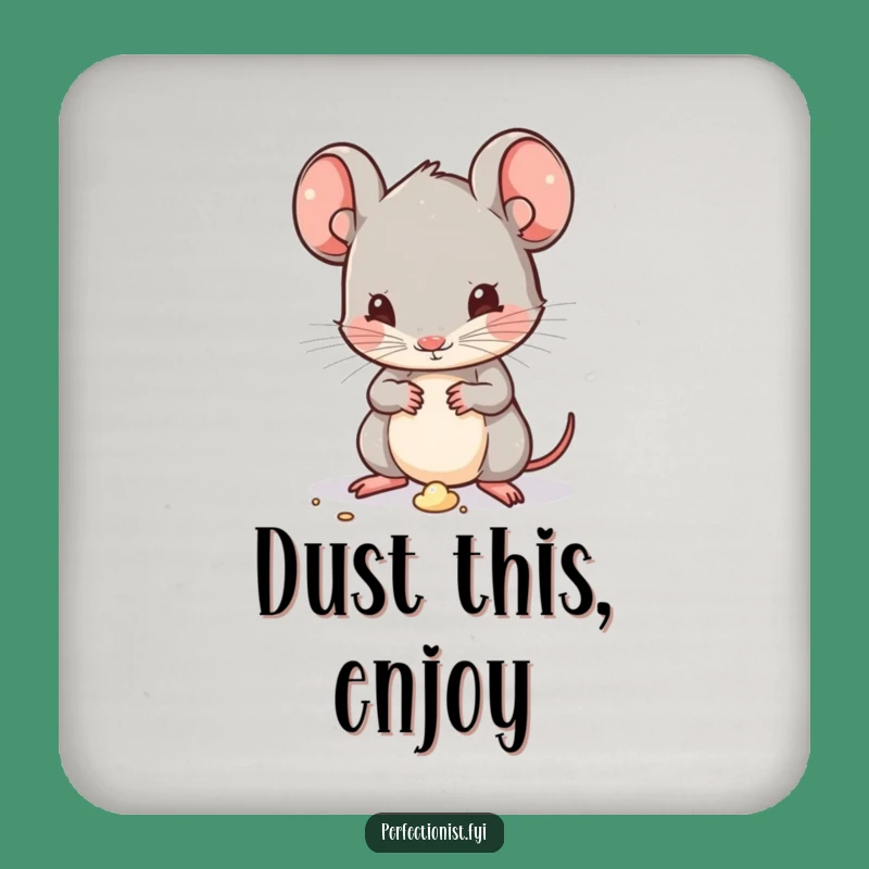 Funny Kawaii Mouse Coaster: Protect Surfaces with Hilarious Perfection!