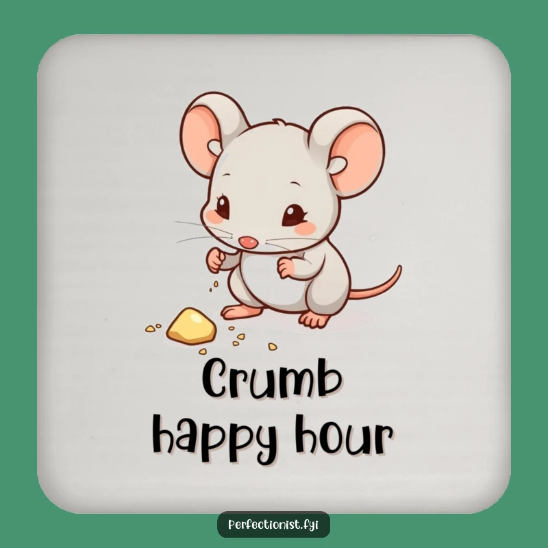 Funny Mouse Crumb Coaster - Protect Furniture with Humor