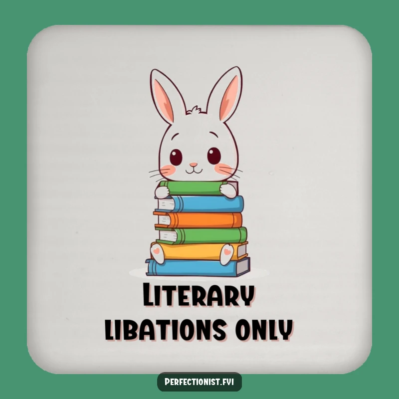 Funny Rabbit Drink Coaster Set: Protect Tables in Style