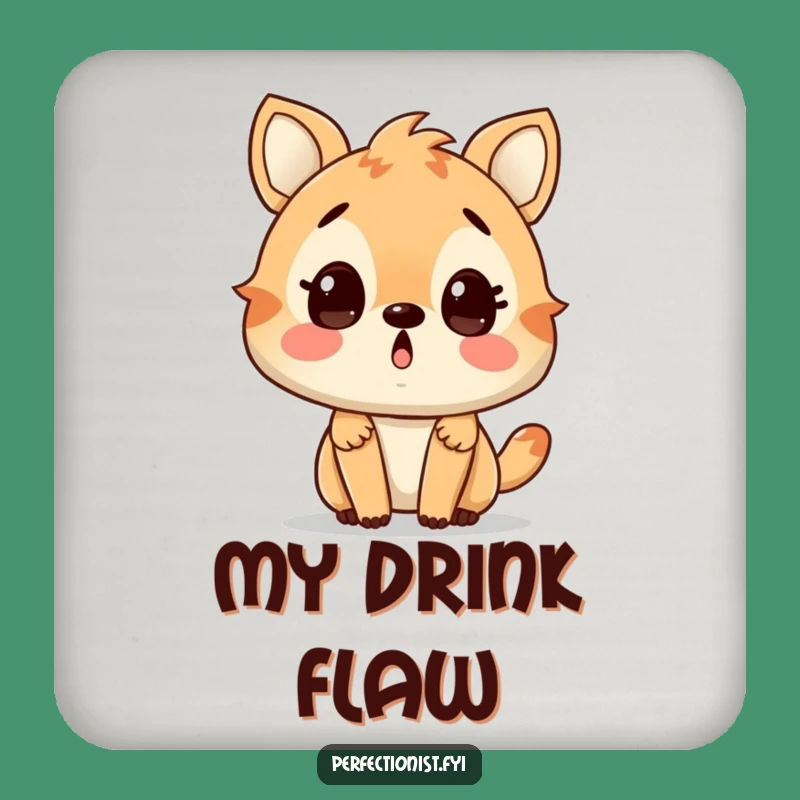 Funny Surprised Animal Coaster - Protect Surfaces with Humorous Detail!