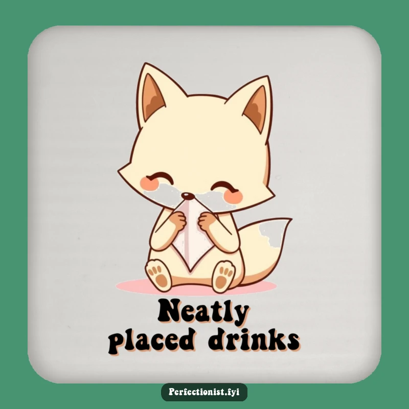 Funny Fox Coasters - Protect Surfaces with Dapper Style!