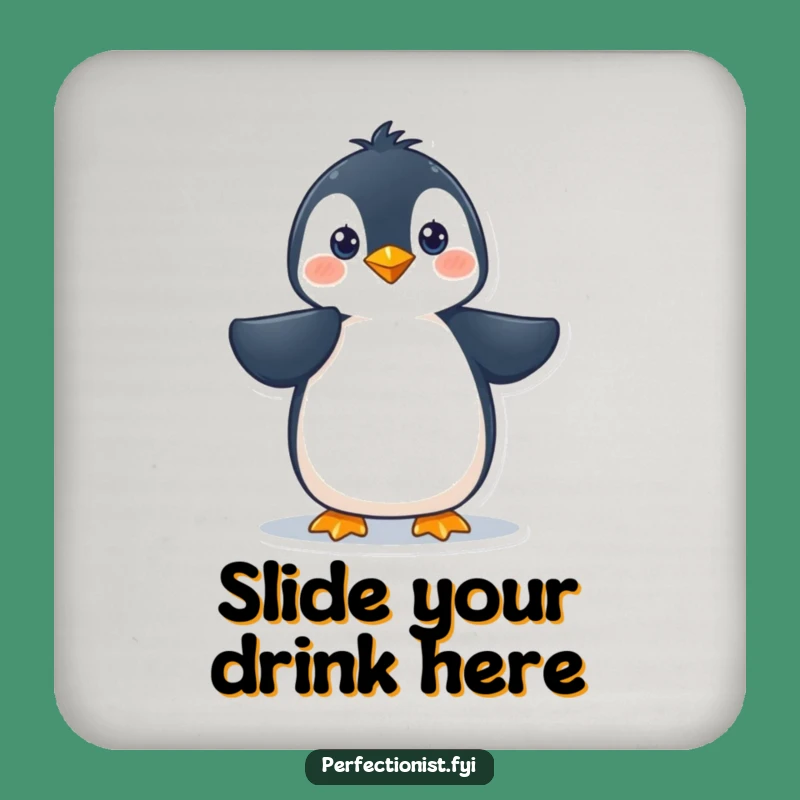 Funny Penguin Coasters: Protect Surfaces with Hilarious Feather Smoothing Charm