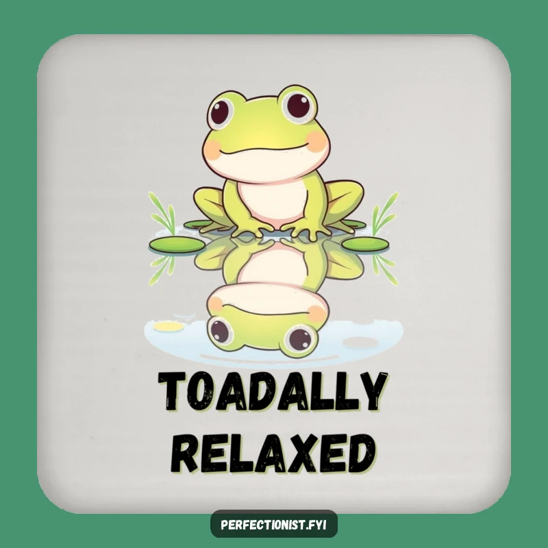 Funny Frog Reflection Coaster - Protect Furniture with Humor