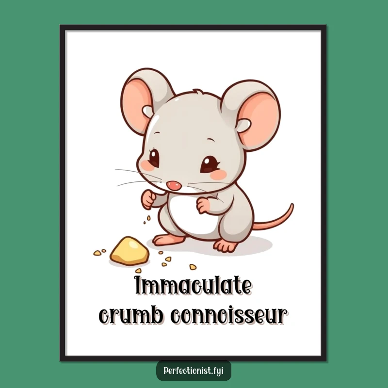 Funny Mouse Dust Poster - Hilarious Wall Art Gift
