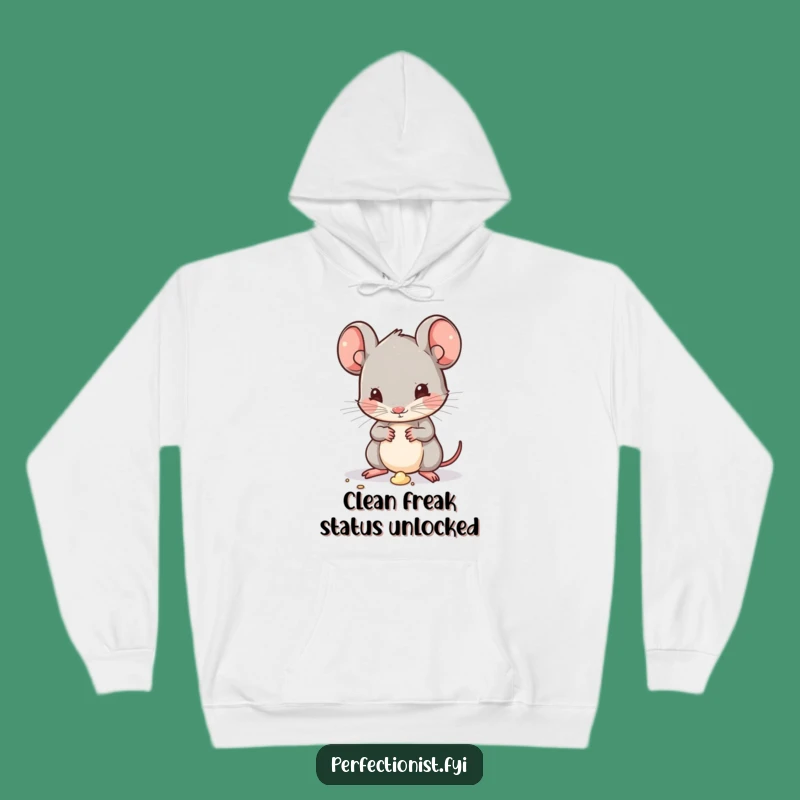 Cozy Funny Kawaii Mouse Hoodie: Stay Warm and Hilariously Tidy This Season!