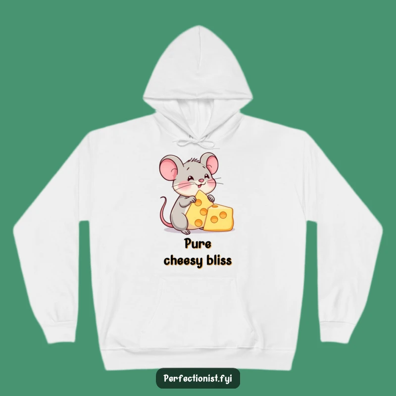 Funny Cheese Mouse Hoodie - Coziest Warmth for Dairy Fans