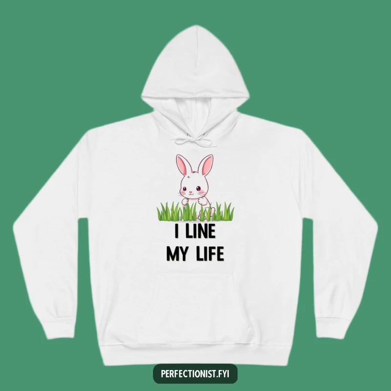 Cozy Funny Bunny Grass Hoodie: Warm and Funny Gift for Detail Lovers