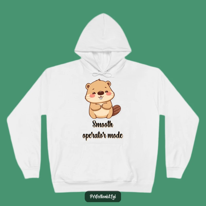 Cozy Funny Beaver Hooded Sweatshirt - Perfect Funny Gift for Detail Lovers!