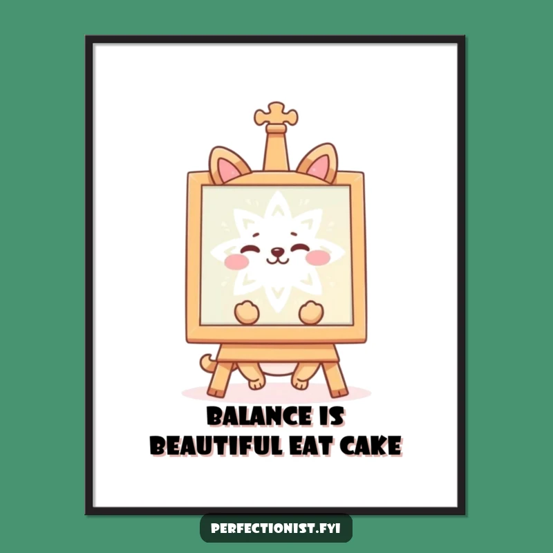 Free Printable Wall Art: Happy Animal, Symmetry, Funny Downloadable Decor