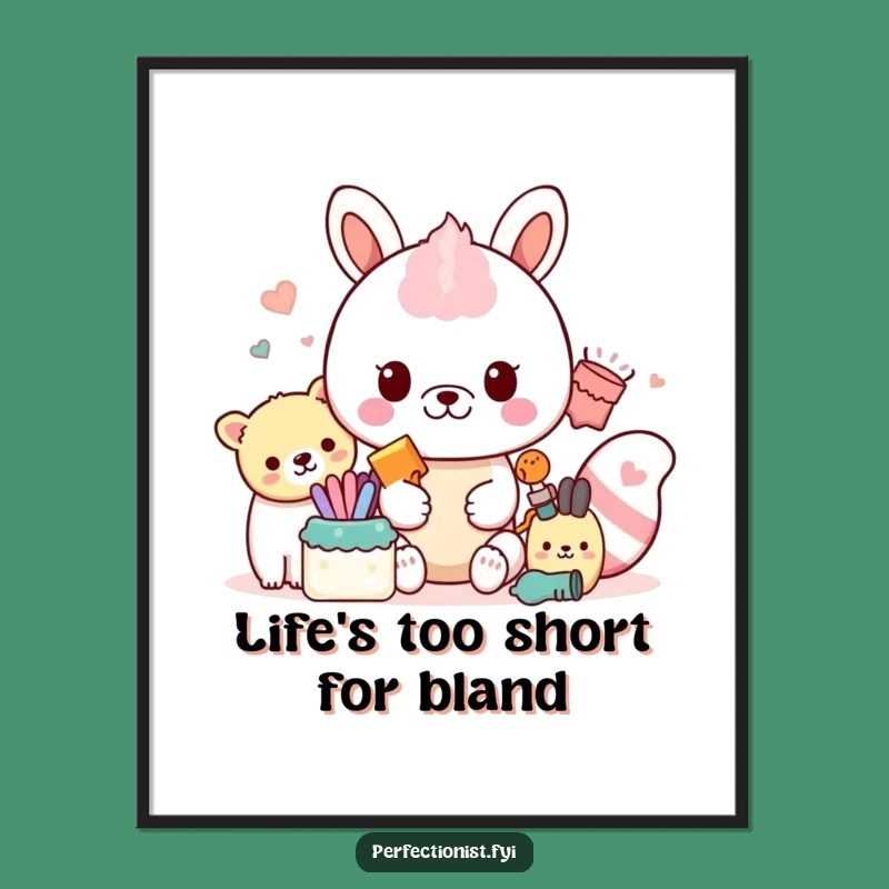 Funny Free Printable Wall Art: Organized Animal - Downloadable Decor