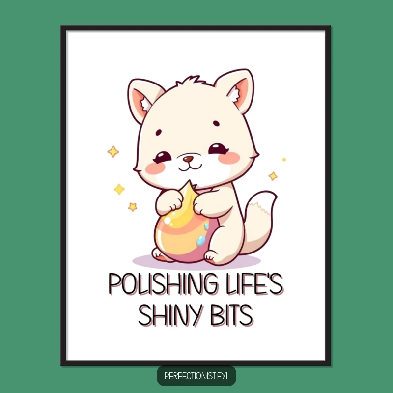 Quirky Free Printable Wall Art: Polishing Animal's Shine, Humorous Home Decor Download