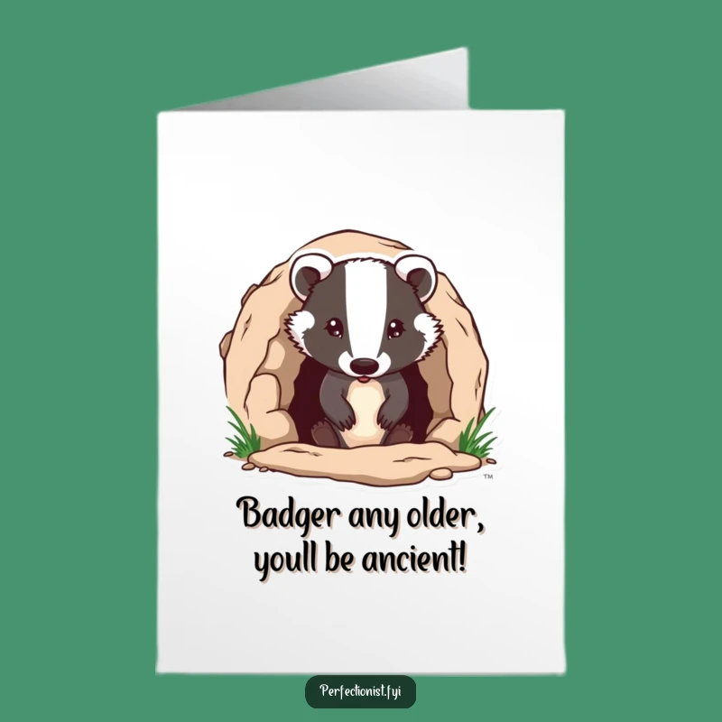 Free Printable Badger Birthday Card: Tidy Burrow Builder Downloadable Gift!