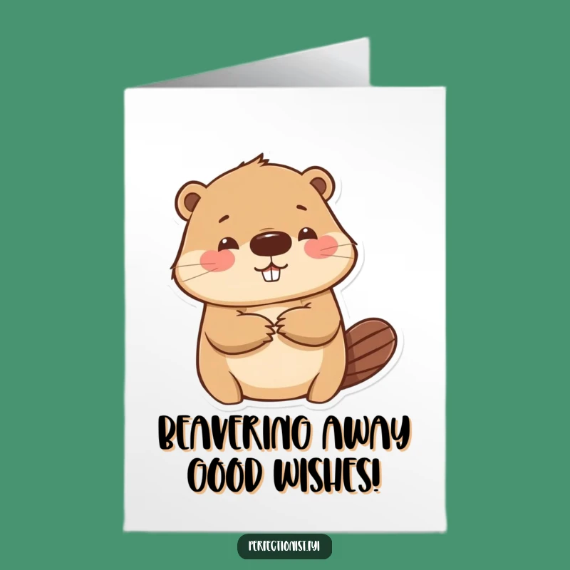 Free Printable Beaver Birthday Card: Funny Downloadable Gift for the Detail-Oriented