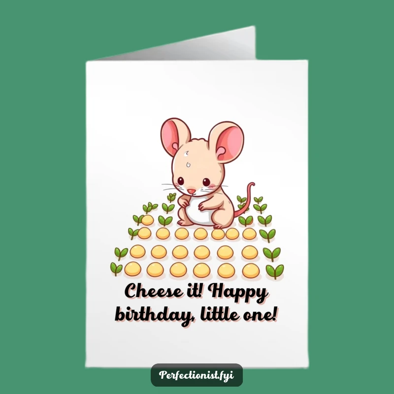 Free Printable Mouse Birthday Card: Tiny Seed Organizer Downloadable Gift!