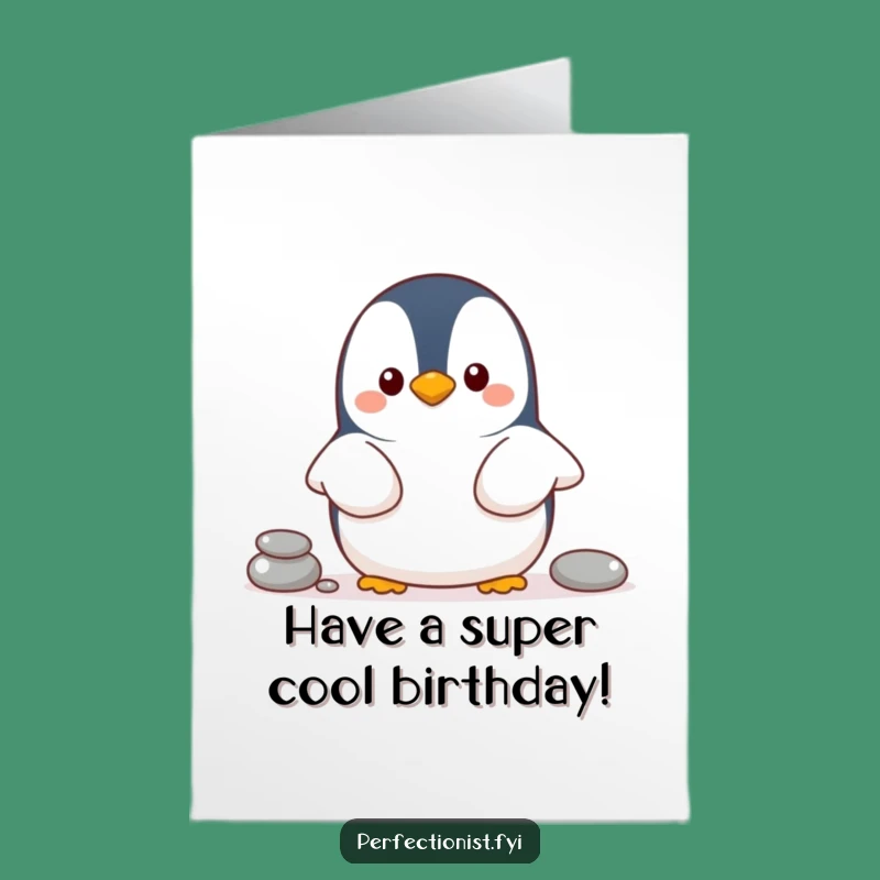 Free Printable Penguin Birthday Card - Funny Pebble Order Downloadable Gift