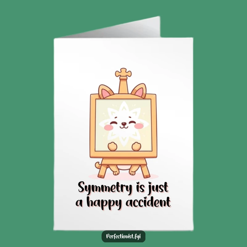 Free Printable Birthday Card: Happy Animal, Symmetry, Funny Downloadable Gift