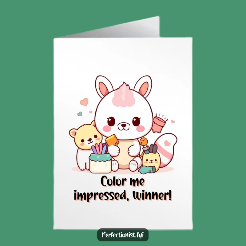 Free Printable Congrats Card: Organized Animal - Funny Downloadable Gift