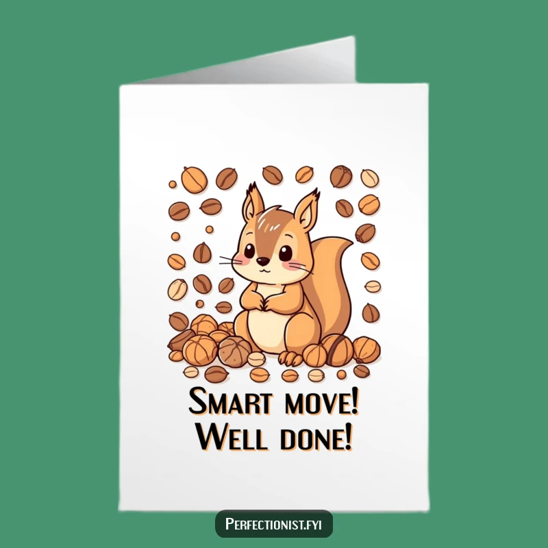 Clever Free Printable Squirrel Congrats Card: DIY Downloadable Art for Big Wins